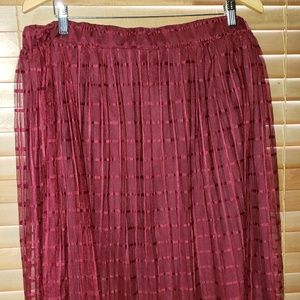 Burgundy Skirt